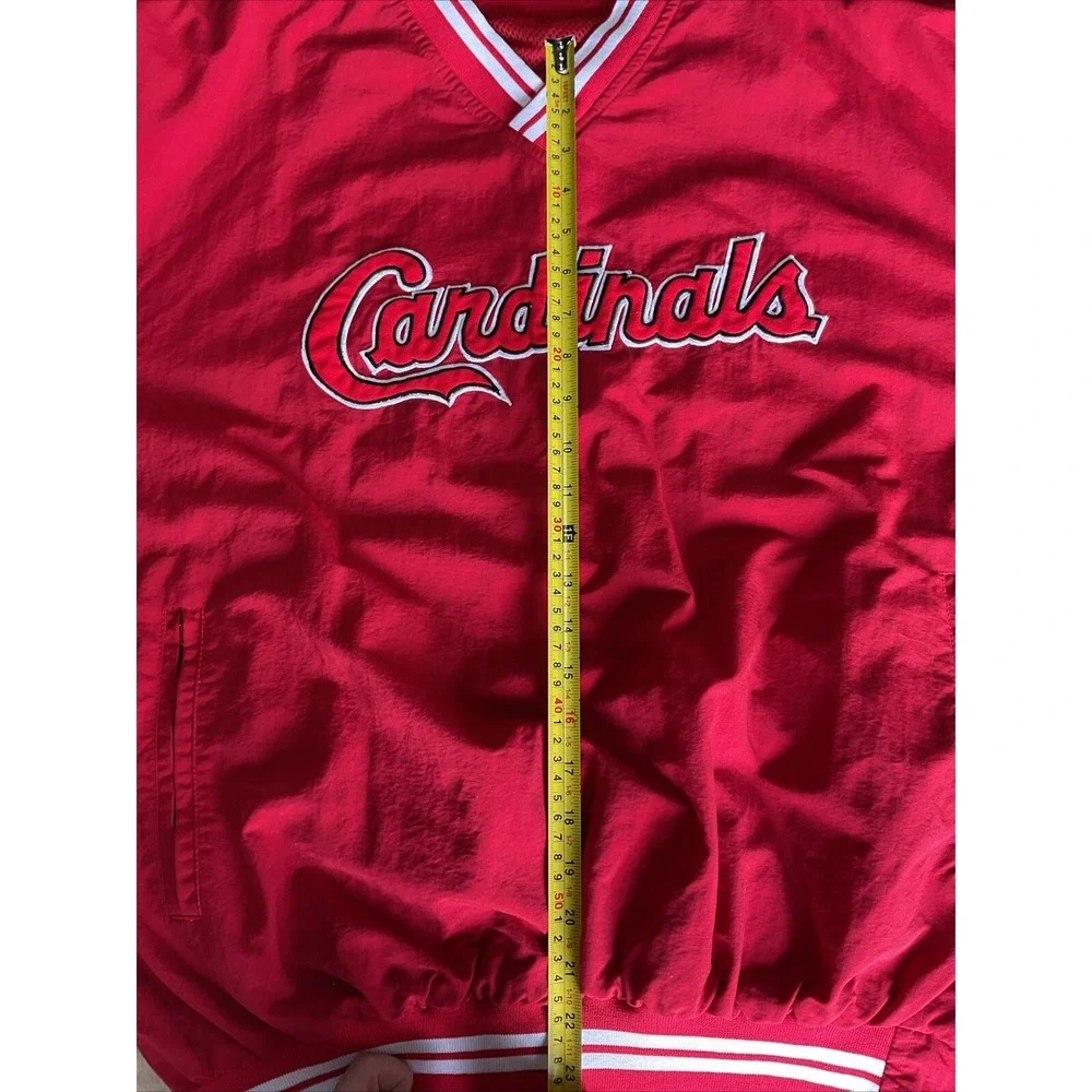 EUC! MLB St. Louis Cardinals Pullover Cardigan Jacket‎ Red White Zip